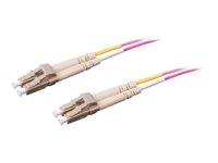 Uniformatic - Câble réseau - LC/UPC multimode (M) pour LC/UPC multimode (M) - 20 m - fibre optique - 50 / 125 microns - OM4 - sans halogène - rose / fuchsia 21378
