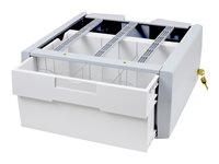 Ergotron Supplemental Storage Drawer, Single Tall - Composant de montage (tiroir coulissant) - pour chariot - verrouillable - gris, blanc 97-992