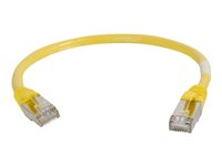 C2G Cat5e Booted Shielded (STP) Network Patch Cable - Cordon de raccordement - RJ-45 (M) pour RJ-45 (M) - 3 m - STP - CAT 5e - Moulé - jaune 83812