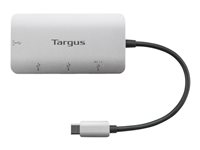 Targus - Concentrateur (hub) - 2 x USB 3.2 Gen 1 + 1 x USB-C 3.2 Gen 1 + 1 x USB-C 3.2 Gen 1 (distribution d'alimentation) - de bureau ACH228EU