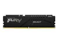 Kingston FURY Beast - DDR5 - kit - 128 Go: 4 x 32 Go - DIMM 288 broches - 5600 MHz / PC5-44800 - CL40 - 1.25 V - mémoire sans tampon - on-die ECC - noir KF556C40BBK4-128