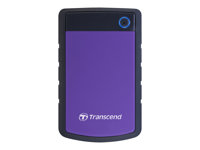 Transcend StoreJet 25H3P - Disque dur - 4 To - externe (portable) - 2.5" - USB 3.0 - AES 256 bits - violet TS4TSJ25H3P
