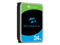 Seagate SkyHawk AI ST24000VE002 - Disque dur - 24 To - interne - 3.5" - SATA 6Gb/s - mémoire tampon : 512 Mo - avec 3 ans de Seagate Rescue Data Recovery ST24000VE002