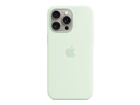 Apple - Coque de protection pour téléphone portable - compatibilité avec MagSafe - silicone - menthe douce - pour iPhone 15 Pro Max MWNQ3ZM/A
