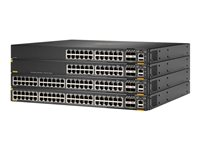 HPE Aruba 6300F - Commutateur - C3 - Géré - 48 x 10/100/1000 (PoE+) + 4 x 50 Gigabit Ethernet SFP56 - flux d'air de l'avant vers l'arrière - Montable sur rack - PoE+ - Conformité TAA JL665A#ABB