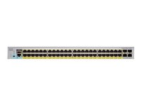 Cisco Catalyst 2960L-SM-48PQ - Commutateur - C3 - intelligent - 48 x 10/100/1000 (PoE+) + 4 x 10 Gigabit SFP+ - Montable sur rack WS-C2960L-SM-48PQ