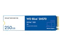 WD Blue SN570 NVMe SSD WDS250G3B0C - SSD - 250 Go - interne - M.2 2280 - PCIe 3.0 x4 (NVMe) WDS250G3B0C