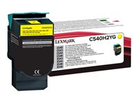 Lexmark - À rendement élevé - jaune - original - cartouche de toner LCCP - pour Lexmark C540, C543, C544, C546, X543, X544, X546, X548 C540H2YG