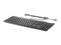 HP Business Slim - Clavier - USB - Danois - noir - pour HP 260 G4, t540; EliteDesk 805 G6; Engage One Pro; ProDesk 40X G6; Workstation Z1 G6 Z9H48AA#ABY