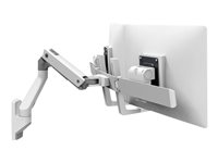 Ergotron HX - Kit de montage (poignée, bras articulé, support mural, 2 pivots, arc charnière, extension) - pour 2 écrans LCD - blanc - Taille d'écran : jusqu'à 32 pouces 45-479-216
