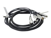 HPE Direct Attach Cable - Câble réseau - SFP+ pour QSFP+ - 3 m - pour CX 8360-12C V2, 8360-16Y2C V2 721064-B21