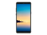 Mobilis BUMPER - Coque de protection pour téléphone portable - robuste - silicone, polycarbonate - noir - pour Samsung Galaxy A8 (2018) 018059