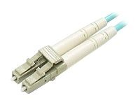 Uniformatic - Câble réseau - LC multi-mode (M) pour LC multi-mode (M) - 5 m - fibre optique - 50 / 125 microns - OM3 - sans halogène - turquoise 21274
