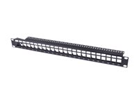 Uniformatic - Tableau de connexions - CAT 6a - FTP - RJ-45 X 24 - noir - 1U - 19" 27265