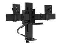 Ergotron TRACE - Kit de montage (poignée, fixation par pince pour bureau, base, colonne de levage, bras d'extension, 2 pivots coulissants) - Technologie brevetée Constant Force - pour 2 écrans LCD - noir mat - Taille d'écran : jusqu'à 27 pouces 45-658-224