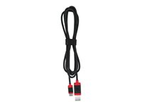 CHERRY - Câble USB - USB (M) pour 24 pin USB-C (M) - USB 2.0 - 1.5 m - câble tressé - noir JA-0600-2