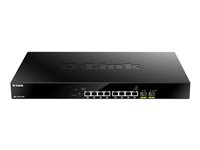 D-Link DMS 1100-10TP - Commutateur - intelligent - 8 x 100/1000/2.5G (PoE+) + 2 x 10 Gigabit SFP+ - Montable sur rack - PoE+ (240 W) DMS-1100-10TP