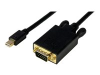 StarTech.com Adaptateur Mini DisplayPort vers VGA - Câble Actif Vidéo Display Port Mâle vers VGA Mâle pour Apple Mac ou PC - Noir 3m - Convertisseur vidéo - VGA - DisplayPort - noir MDP2VGAMM10B