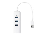 TP-LINK 3-Port USB 3.0 Hub GB Ethernet Adapter UE330