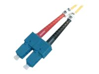 Uniformatic - Câble réseau - mode unique SC/PC (M) pour mode unique SC/APC (M) - 3 m - fibre optique - 9 / 125 micromètres - OS1 - sans halogène - jaune 21713