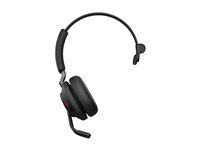 Jabra Evolve2 65 UC Mono - Micro-casque - sur-oreille - convertible - Bluetooth - sans fil - USB-A - isolation acoustique - noir - avec support de chargement 26599-889-989