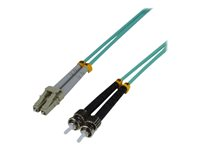 MCL - Câble réseau - ST multi-mode (M) pour LC multi-mode (M) - 20 m - fibre optique - 50 / 125 microns - OM3 - sans halogène, sans crochet FJOM3/STLC-20M