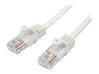 StarTech.com CAT5e Cable - 7 m White Ethernet Cable - Snagless - CAT5e Patch Cord - CAT5e UTP Cable - RJ45 Network Cable - Cordon de raccordement - RJ-45 (M) pour RJ-45 (M) - 7 m - UTP - CAT 5e - sans crochet - blanc 45PAT7MWH