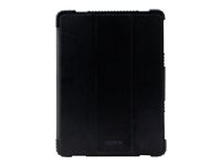 DICOTA Folio Case - Étui à rabat pour tablette - polycarbonate, PET recyclé, polyuréthanne thermoplastique (TPU) - noir - 10.2" - pour Apple 10.2-inch iPad (8ème génération) D31853