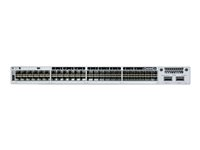 Cisco Catalyst 9300L - Network Essentials - commutateur - C3 - Géré - 36 x 10/100/1000 (UPOE) + 2 x 40Gb Ethernet + 12 x 1/2.5/5/10GBase-T - Montable sur rack - UPOE (675 W) C9300L-48UXG-2Q-E