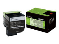 Lexmark 702XK - À rendement extrêmement élevé - noir - original - cartouche de toner LCCP, LRP - pour Lexmark CS510de, CS510dte 70C2XK0