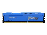 Kingston FURY Beast - DDR3 - kit - 16 Go: 2 x 8 Go - DIMM 240 broches - 1600 MHz / PC3-12800 - CL10 - 1.5 V - mémoire sans tampon - non ECC - bleu KF316C10BK2/16