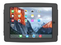 Compulocks Space iPad 12.9" Security Lock Enclosure and Tablet Holder - Boîtier - Anti-vol - pour tablette - verrouillable - aluminium - noir - montable sur mur - pour Apple 12.9-inch iPad Pro (1ère génération, 2e génération) 290SENB