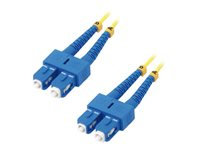 MCL - Câble réseau - mode unique SC (M) pour mode unique SC (M) - 2 m - fibre optique - 9 / 125 micromètres - OS2 - sans halogène FJOS2/SCSC-2M