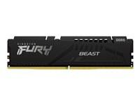 Kingston FURY Beast - DDR5 - module - 32 Go - DIMM 288 broches - 6400 MHz / PC5-51200 - CL32 - 1.4 V - mémoire sans tampon - on-die ECC - noir KF564C32BBE-32