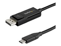 StarTech.com CDP2DP142MBD Câble USB Type-C vers DisplayPort 1.4 (bidirectionnel) - 2 m - Adaptateur USB-C à DP - Câble DisplayPort - 24 pin USB-C (M) pour DisplayPort (M) - USB 3.1 / Thunderbolt 3 / DisplayPort 1.4 - 2 m - actif, support pour 8K UHD (7680 x 4320) - noir CDP2DP142MBD