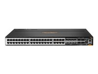 HPE Aruba Networking CX 8100 40x10GBase-T 8x10G SFP+ 4x40/100G QSFP28 Switch - Commutateur - C3 - Géré - 40 x 100/1000/2.5G/5G/10GBase-T + 8 x Gigabit SFP / 10 Gigabit SFP+ + 4 x 40 Gigabit QSFP+ / 100 Gigabit QSFP28 - flux d'air de l'arrière vers l'avant - Montable sur rack R9W93A#ABB