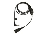 Jabra - Câble pour casque micro - Déconnexion rapide mâle pour mini-phone stereo 3.5 mm mâle - pour Alcatel 8 Series IPTouch 4038, 4068 8735-019