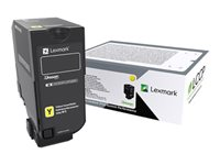 Lexmark - Jaune - original - cartouche de toner LCCP, LRP - pour Lexmark CS720de, CS720dte 74C0S40
