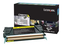 Lexmark - À rendement élevé - jaune - original - cartouche de toner LCCP, LRP - pour Lexmark C748de, C748dte, C748e C748H1YG