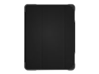 STM dux Plus Duo - Étui à rabat pour tablette - polycarbonate, polyuréthanne thermoplastique (TPU) - noir - pour Apple 10.2-inch iPad (7ème génération) ST-222-236JU-01