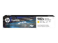 HP 982X - 114 ml - à rendement élevé - jaune - original - PageWide - cartouche d'encre - pour PageWide Enterprise Color 765, MFP 780; PageWide Enterprise Color Flow MFP 785 T0B29A