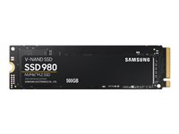 Samsung 980 MZ-V8V500BW - SSD - chiffré - 500 Go - interne - M.2 2280 - PCIe 3.0 x4 (NVMe) - AES 256 bits - TCG Opal Encryption MZ-V8V500BW