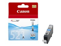 Canon CLI-521C - 9 ml - cyan - originale - réservoir d'encre - pour PIXMA iP3600, iP4700, MP540, MP550, MP560, MP620, MP630, MP640, MP980, MP990, MX860, MX870 2934B001