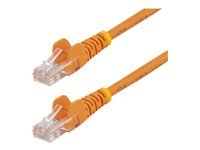 StarTech.com Câble réseau Cat5e UTP sans crochet - 5 m Orange - Cordon Ethernet RJ45 anti-accroc - Câble patch - Cordon de raccordement - RJ-45 (M) pour RJ-45 (M) - 5 m - UTP - CAT 5e - sans crochet, bloqué - orange 45PAT5MOR