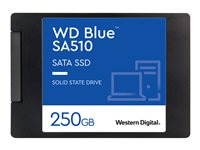 WD Blue SA510 WDS250G3B0A - SSD - 250 Go - interne - 2.5" - SATA 6Gb/s - bleu WDS250G3B0A