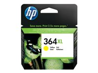 HP 364XL - 6 ml - à rendement élevé - jaune - original - cartouche d'encre - pour Deskjet 35XX; Photosmart 55XX, 55XX B111, 65XX, 7510 C311, 7520, Wireless B110 CB325EE#BA1