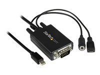 StarTech.com Câble adaptateur Mini DisplayPort vers VGA de 2 m avec audio - Convertisseur Mini DP vers VGA - M/M - 1920x1200 / 1080p - Convertisseur vidéo - VGA - DisplayPort - noir MDP2VGAAMM2M