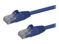 StarTech.com Câble réseau Cat6 Gigabit UTP sans crochet de 10m - Cordon Ethernet RJ45 anti-accroc - Câble patch Mâle / Mâle - Bleu - Cordon de raccordement - RJ-45 (M) pour RJ-45 (M) - 10 m - UTP - CAT 6 - moulé, sans crochet - bleu N6PATC10MBL