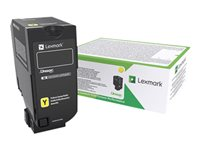 Lexmark - À rendement élevé - jaune - original - cartouche de toner LCCP, LRP, Entreprise Lexmark - pour Lexmark CX725de, CX725dhe, CX725dthe 84C2HYE