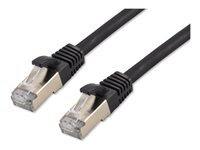 MCL - Câble réseau - RJ-45 (M) pour RJ-45 (M) - 15 cm - SFTP - CAT 8 - sans crochet - noir FCC8BMSF-0.15M/N